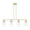 Designers Fountain Westin 60 Watt 4 Light Brushed Gold Pendant with Clear Glass Shade 95738-BG - alternate 1